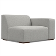 Pemberly Row Corner Sectional Modular Sofa in Pale Gray Performance Fabric