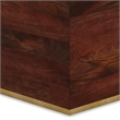 Pemberly Row 28 inch Wide Solid Mango Square Coffee Table in Cognac Brown