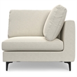 Pemberly Row Corner Sectional Sofa in Off White Performance Fabric