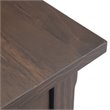 Pemberly Row Solid Wood 1-Drawer Narrow End Table in Warm Walnut