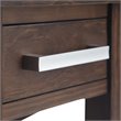 Pemberly Row Solid Wood 1-Drawer Narrow End Table in Warm Walnut