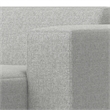 Pemberly Row Right-Facing Modular Sectional Sofa in Pale Gray Fabric