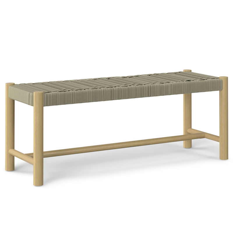 Pemberly Row 6-Piece Outdoor Dining Set in Light Teak and Taupe