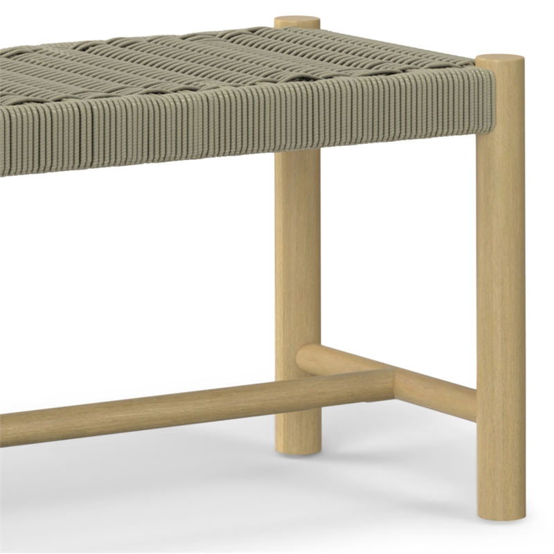 Pemberly Row 6-Piece Outdoor Dining Set in Light Teak and Taupe