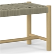 Pemberly Row 6-Piece Outdoor Dining Set in Light Teak and Taupe