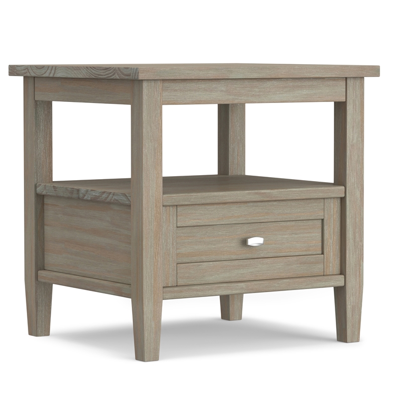 Pemberly Row 3-Piece Coffee Table and 2 End Tables in Distressed Gray