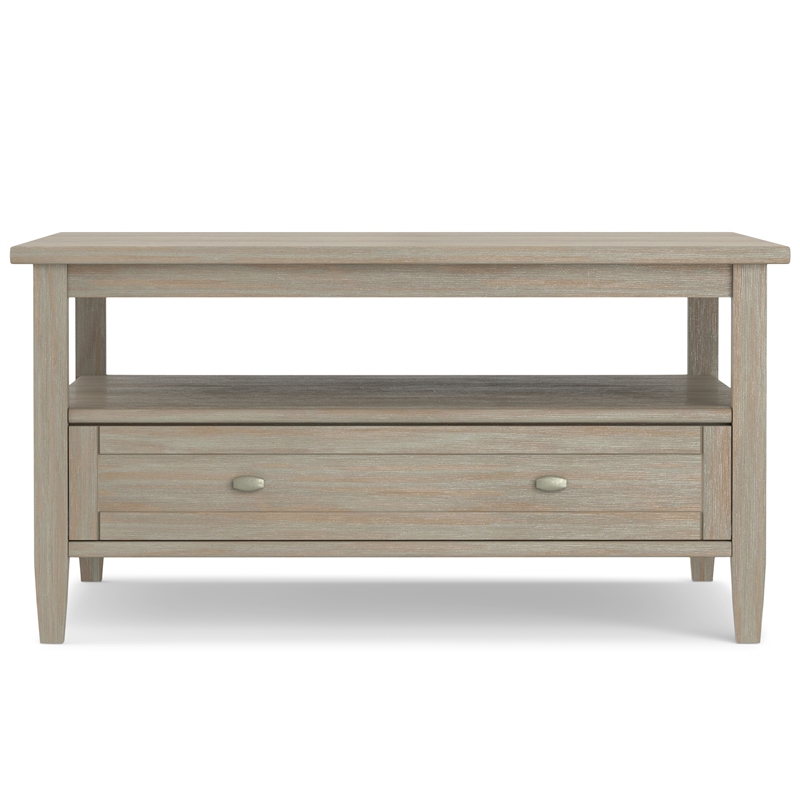 Pemberly Row 3-Piece Coffee Table and 2 End Tables in Distressed Gray