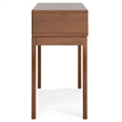 Pemberly Row Solid Hardwood 54 inch Console Sofa Table in Teak Brown
