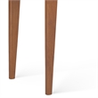 Pemberly Row Solid Hardwood 54 inch Console Sofa Table in Teak Brown