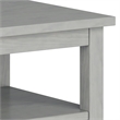 Pemberly Row Solid Wood End Side Table with Storage in Fog Gray