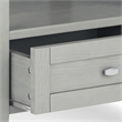 Pemberly Row Solid Wood End Side Table with Storage in Fog Gray