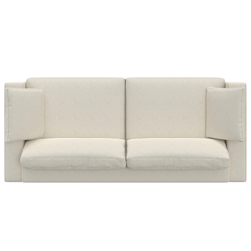 Pemberly Row 96 inch Wide Sofa in Off White Performance Fabric