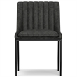 Pemberly Row 7-Piece Dining Set in Slate Grey Vegan Faux Leather