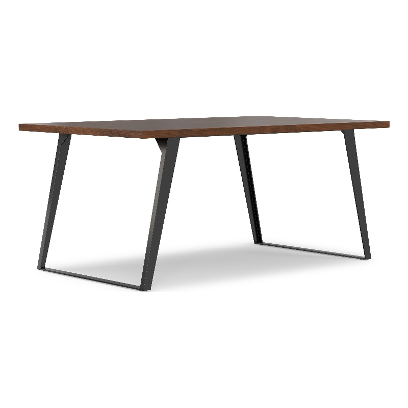 Pemberly Row 66 x 40 inch Rectangle Dining Table in Walnut Veneer