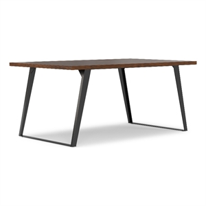 Pemberly Row 66 x 40 inch Rectangle Dining Table in Walnut Veneer