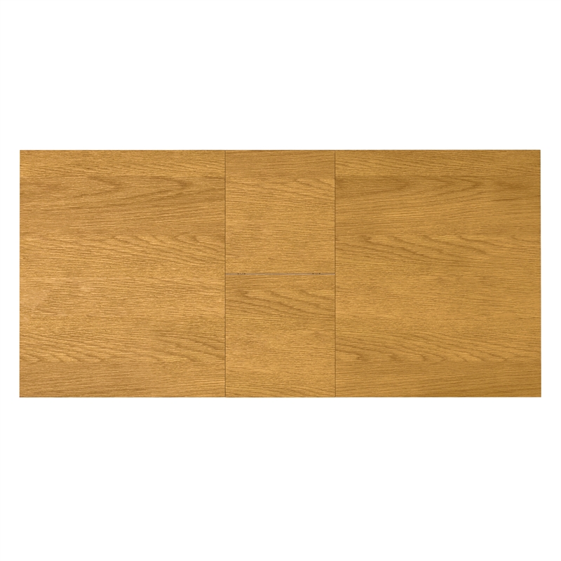 Pemberly Row 60-76 inch x 36 inch Extendable Dining Table in Oak