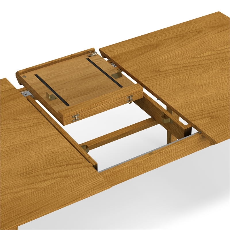 Pemberly Row 60-76 inch x 36 inch Extendable Dining Table in Oak