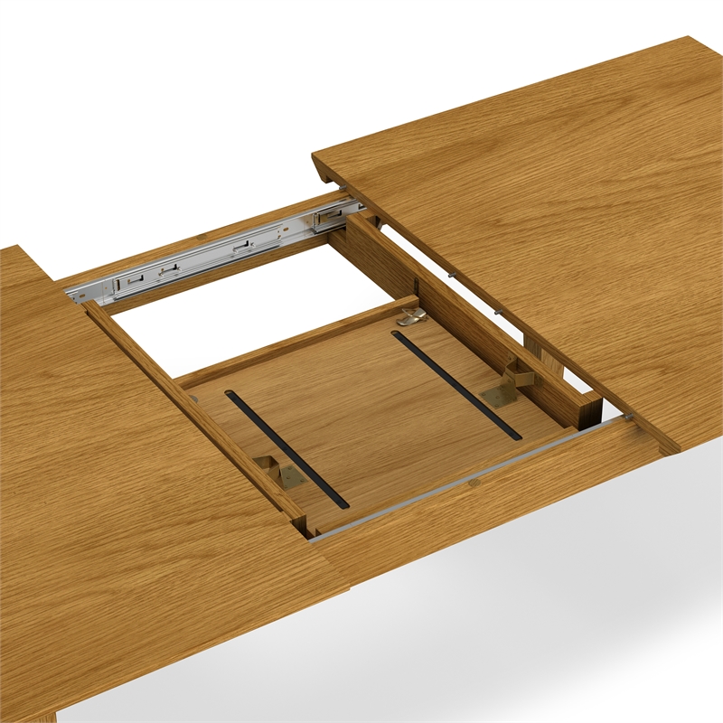 Pemberly Row 60-76 inch x 36 inch Extendable Dining Table in Oak