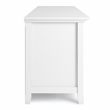 Pemberly Row 72 inch Solid Wood TV Stand in White for TVs up to 80