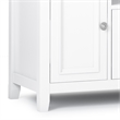 Pemberly Row 72 inch Solid Wood TV Stand in White for TVs up to 80