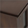 Pemberly Row Wood TV Media Stand in Russet Brown for TVs up to 80