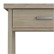 Pemberly Row Wood 24 inch Bedside Nightstand Table in Distressed Gray