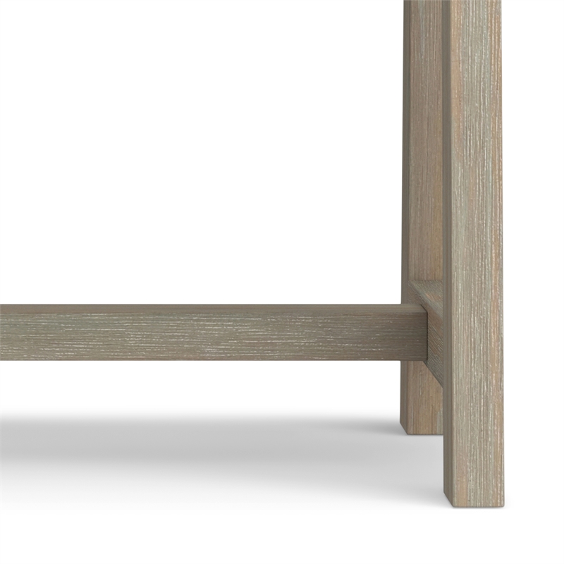 Pemberly Row Wood 24 inch Bedside Nightstand Table in Distressed Gray