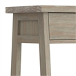 Pemberly Row Wood 24 inch Bedside Nightstand Table in Distressed Gray