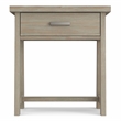 Pemberly Row Wood 24 inch Bedside Nightstand Table in Distressed Gray