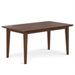 Pemberly Row 7-Piece Dining Set in Walnut Veneer with Black Chairs