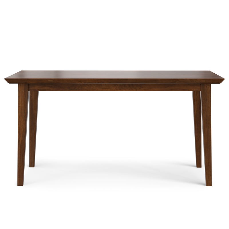 Pemberly Row 7-Piece Dining Set in Walnut Veneer with Black Chairs