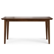 Pemberly Row 7-Piece Dining Set in Walnut Veneer with Black Chairs