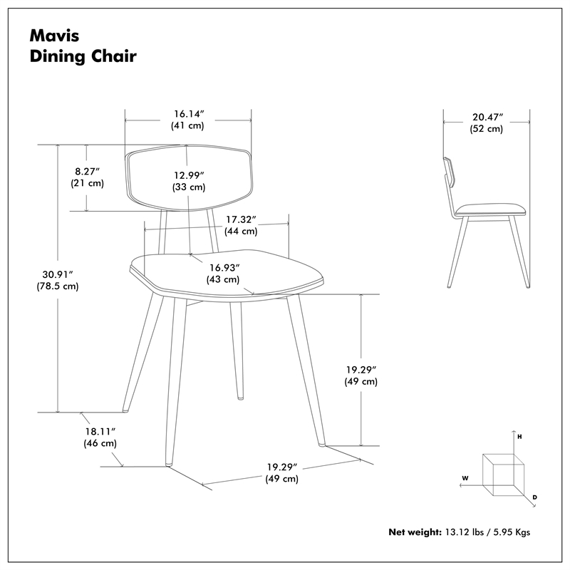 Pemberly Row 7-Piece Dining Set in Walnut Veneer with Black Chairs