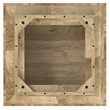Pemberly Row Square Solid Wood Coffee Table in Natural Mango