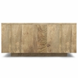Pemberly Row Square Solid Wood Coffee Table in Natural Mango