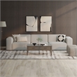 Pemberly Row 3-Seater Modular Sofa in Pale Gray Performance Fabric