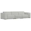 Pemberly Row 3-Seater Modular Sofa in Pale Gray Performance Fabric
