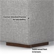 Pemberly Row 2 Seater Modular Sofa in Pale Gray Performance Fabric