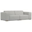 Pemberly Row 2 Seater Modular Sofa in Pale Gray Performance Fabric