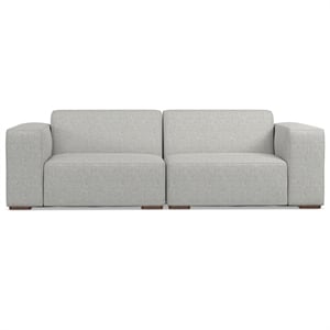 Pemberly Row 2 Seater Modular Sofa in Pale Gray Performance Fabric