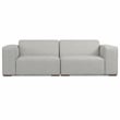 Pemberly Row 2 Seater Modular Sofa in Pale Gray Performance Fabric