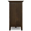 Pemberly Row Solid Wood Transitional Storage Cabinet in Tobacco Brown
