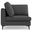 Pemberly Row Corner Sectional Sofa in Pebble Gray Performance Fabric