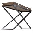 Pemberly Row Solid Wood Console Table in Distressed Natural Elm