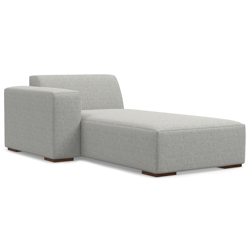 Pemberly Row Left-Facing Modular Sectional Sofa in Pale Gray