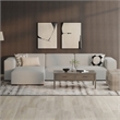 Pemberly Row Left-Facing Modular Sectional Sofa in Pale Gray