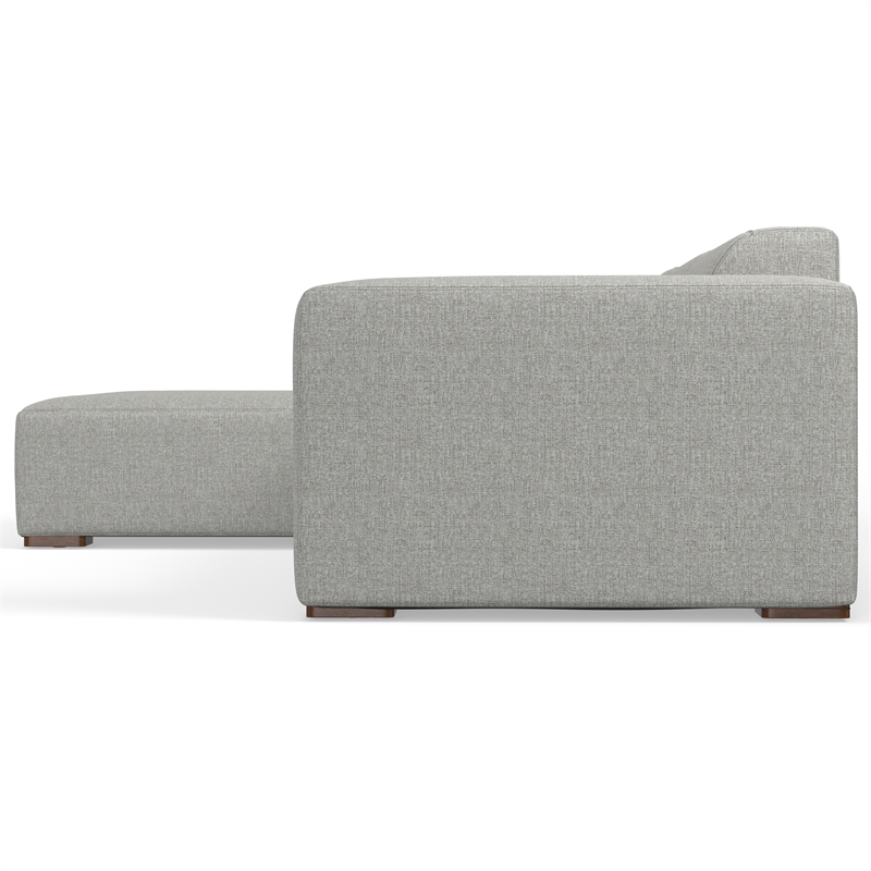 Pemberly Row Left-Facing Modular Sectional Sofa in Pale Gray