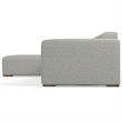 Pemberly Row Left-Facing Modular Sectional Sofa in Pale Gray