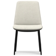 Pemberly Row Dining Chair Set of 2 in Natural Linen Look Fabric