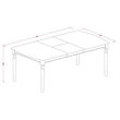 Pemberly Row 7-Piece Dining Set in Linen White/Platinum Gray